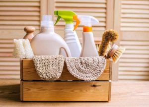 At-home cleaning supply kit