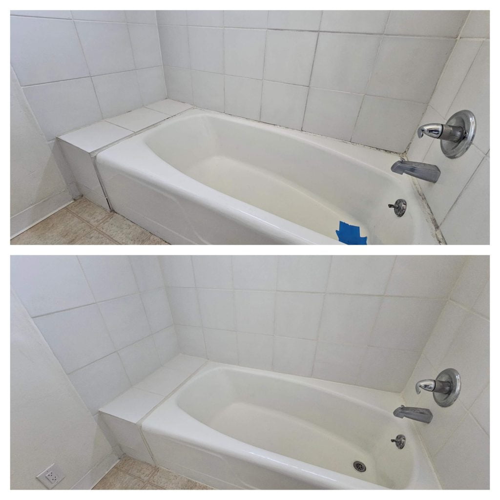 shower regrouting and tile cleaning